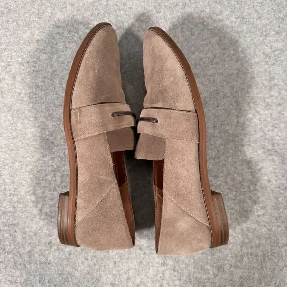 Franco Sarto Women's Beige Suede Loafers Size 9M Casual Shoes - Picture 10 of 11